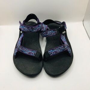 Teva Purple Patterned Strap Sport Sandals